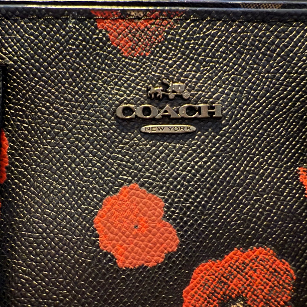 Coach Mini Crosby Floral Leather Satchel + Crossbody Strap - Picture 6 of 8